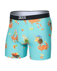Saxx Volt Boxer Brief - Crab Cocktail-Turquoise